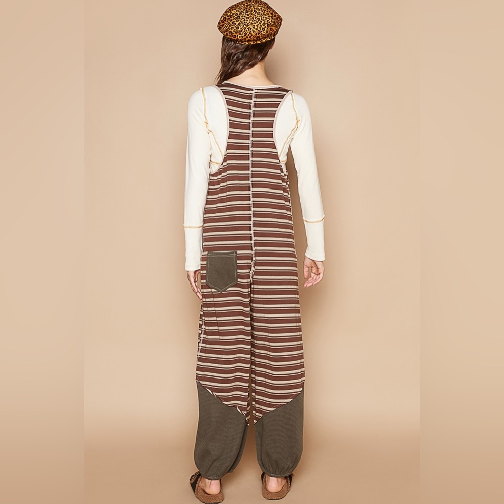 #179 New! Pol Adorable Oversized Striped Jumper - Picture 3 of 3